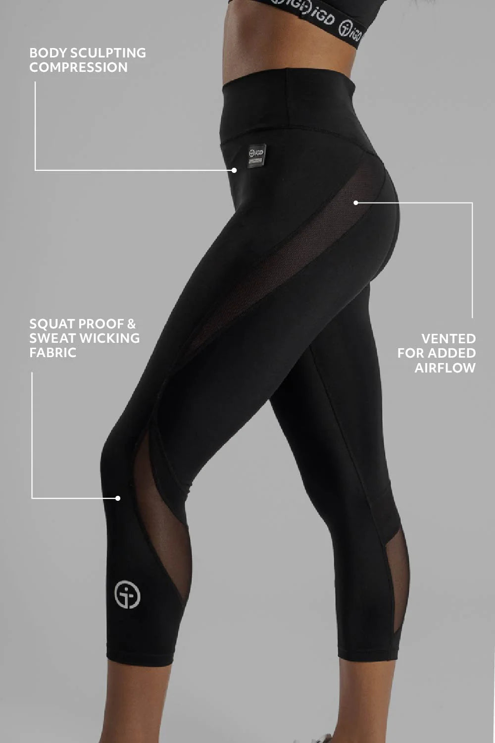 iGD Vented Capri Leggings