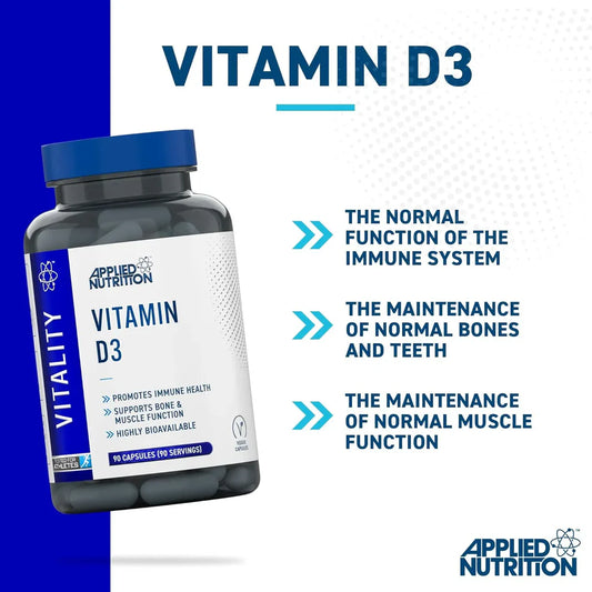 Applied Nutrition - Vitamin 3 Capsules - D3